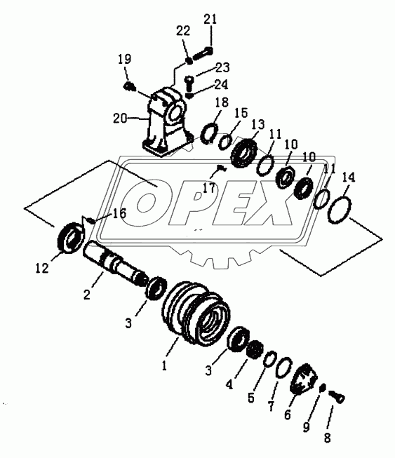 CARRIER ROLLER (PD165Y, PD165YS)