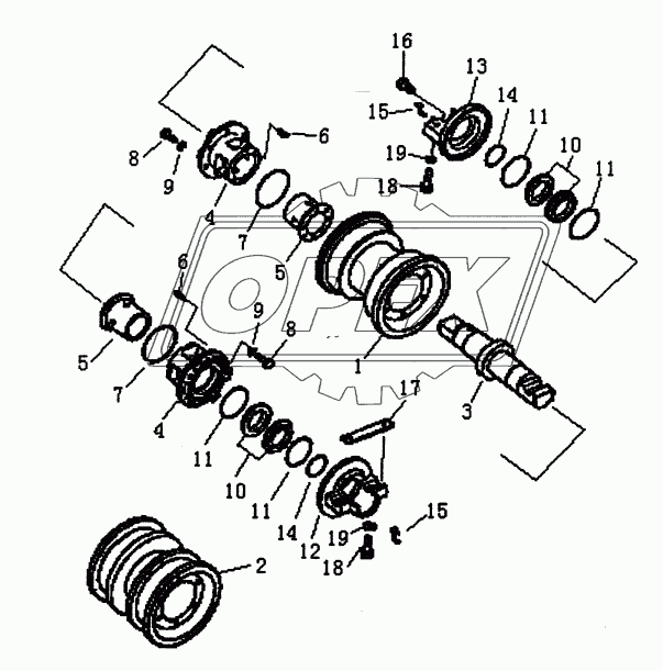 TRACK ROLLER (PD165Y, PD165YS)