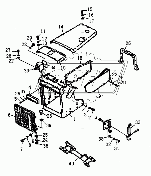 ENGINE HOOD AND GUARD (PD165YG)