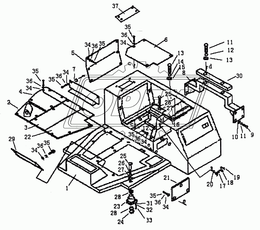 BOX AND FLOOR (PD165YG)