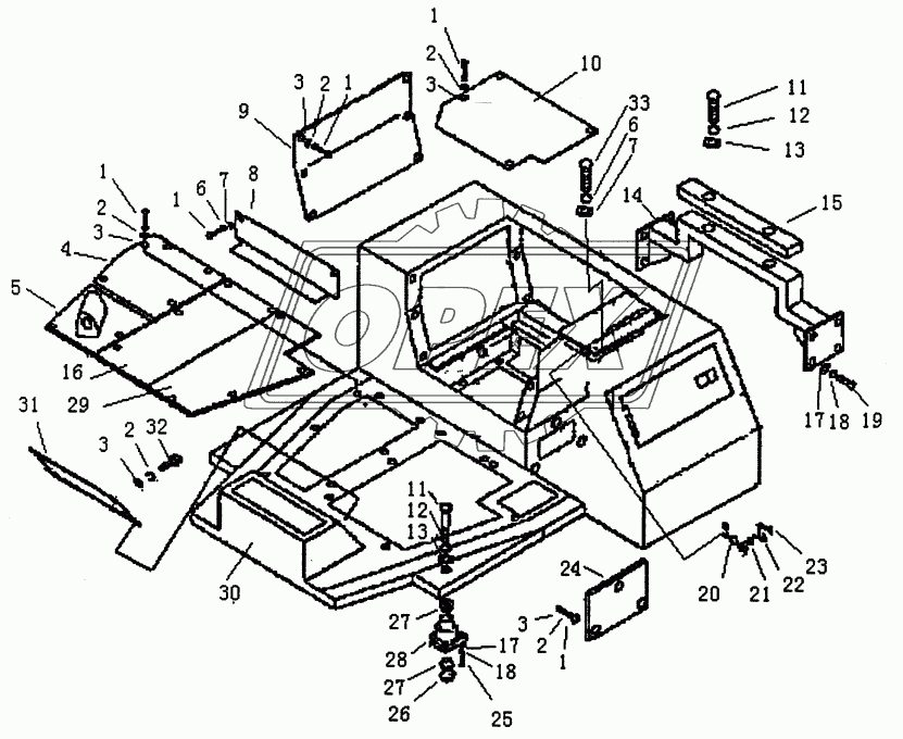 BOX AND FLOOR (PD165YS-1)