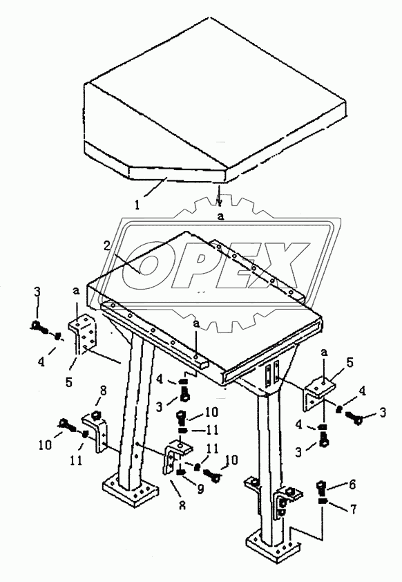 ROPS FRAME (2/2) (PD165Y-1)