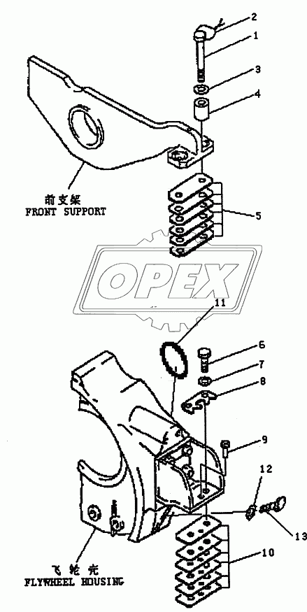 ENGINE MOUNT (PD220Y-1, PD220YS)