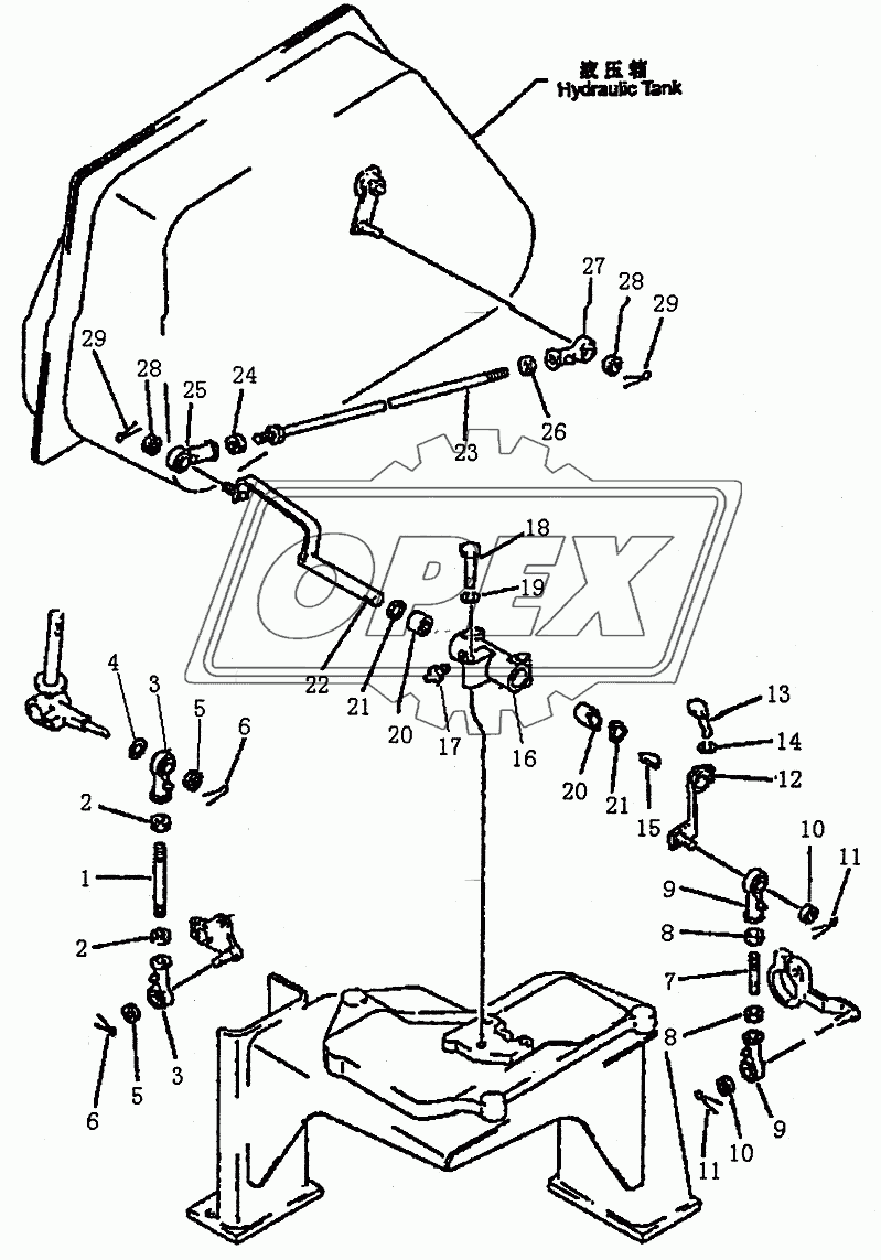 LIFT CONTROL LINKAGE (PD220Y-1)