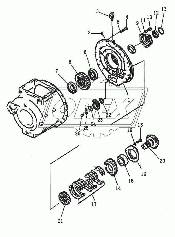 TRANSFER CASE AND GEAR (PD220Y-1, PD220YS)