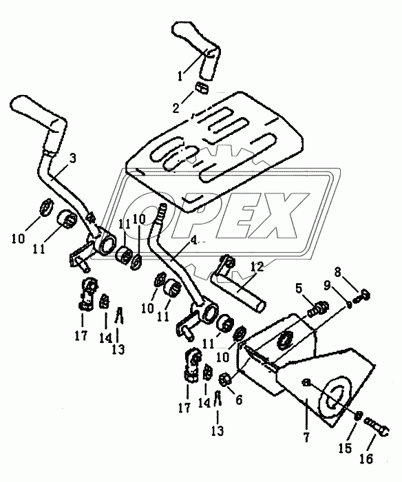 STEERING CONTROL LEVER (PD220Y-1, PD220Y-2)