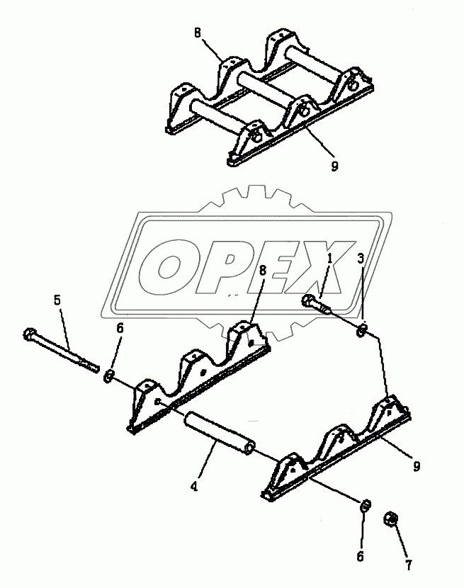 TRACK ROLLER GUARD (PD220Y-1, PD220YS)