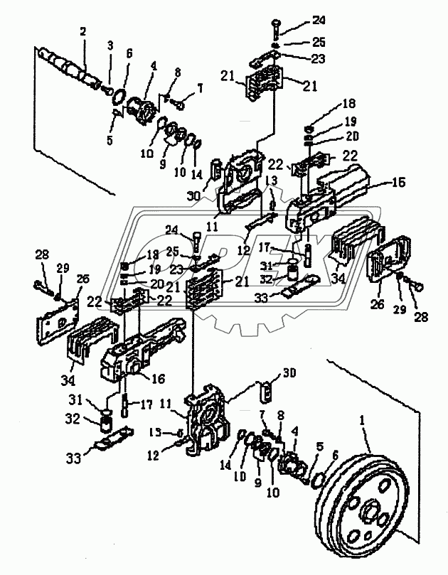 IDLER (PD220Y-1, PD220YS)