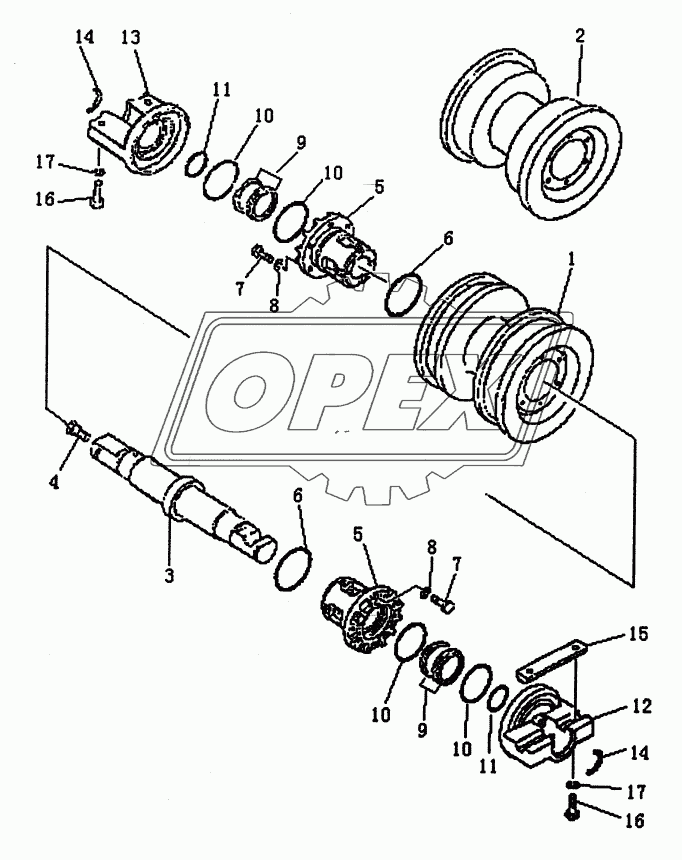 TRACK ROLLER (PD220Y-1, PD220YS)