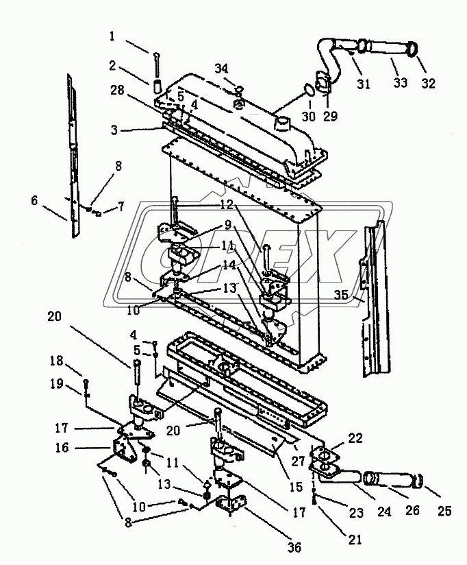 RADIATOR (PD220Y-1, PD220YS)