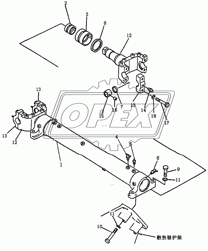 CYLINDER BRACKET GROUP (PD220Y-1 , PD220Y-2)