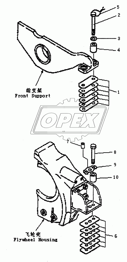 ENGINE MOUNT PD320Y-1 PD320Y-2
