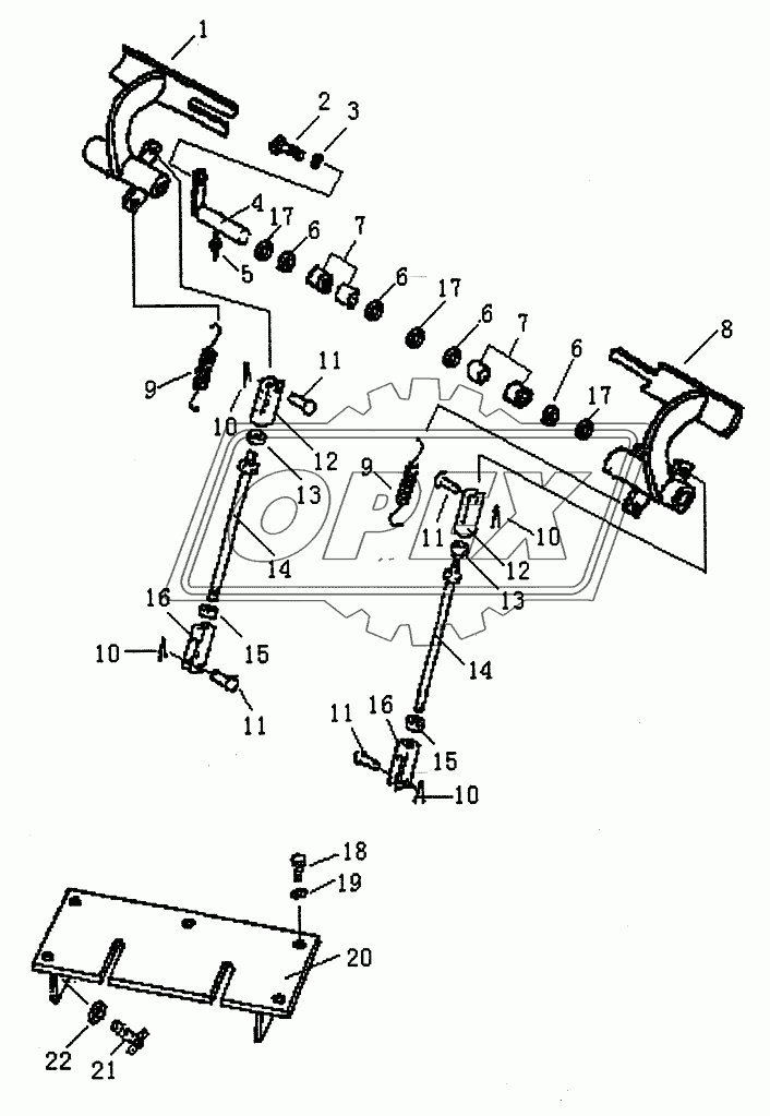 BRAKE PEDAL PD320Y-1 PD320Y-2