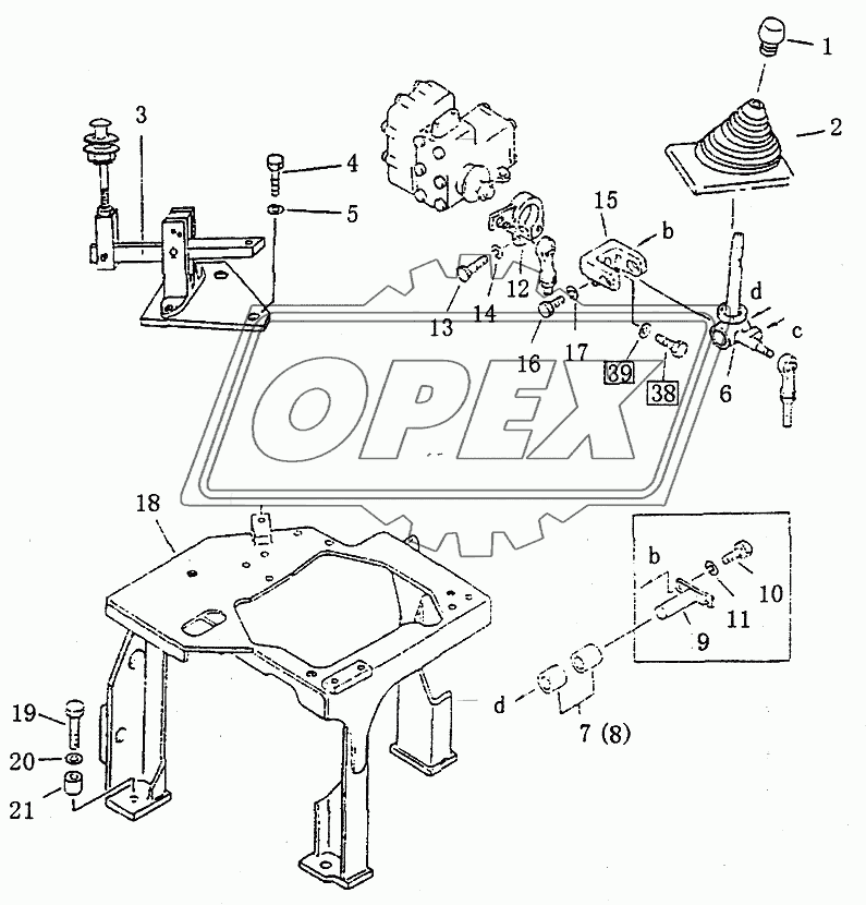 BLADE CONTROL LEVER PD320Y-1