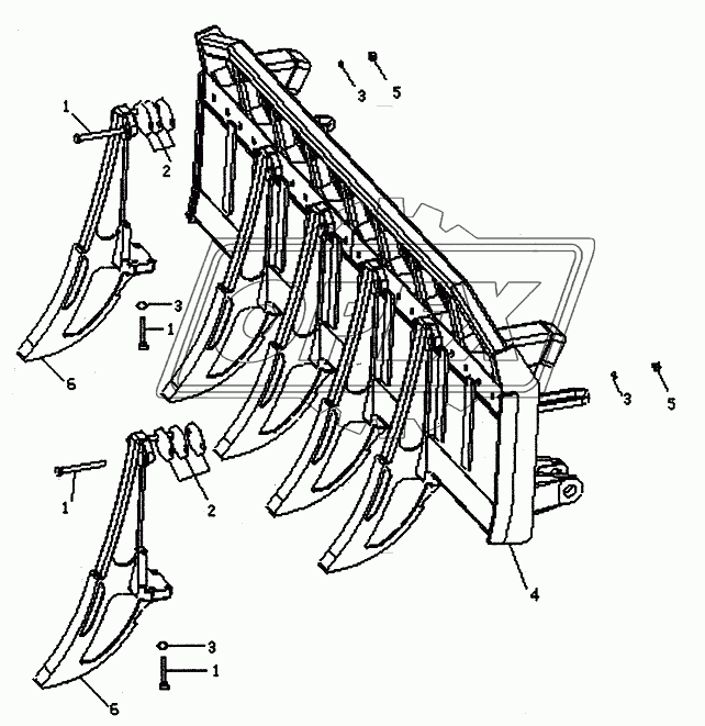 BULLDOZER RAKE PD320Y-1 PD320Y-2 1
