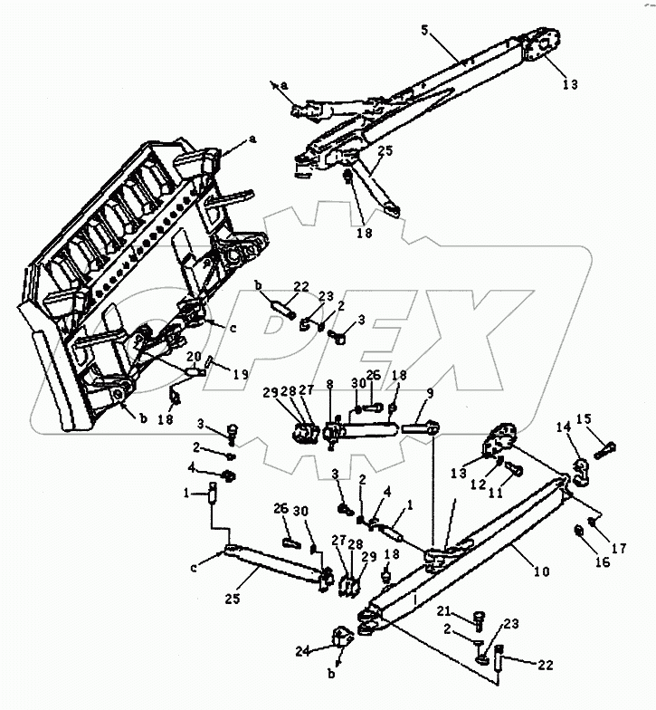 BULLDOZER RAKE PD320Y-1 PD320Y-2