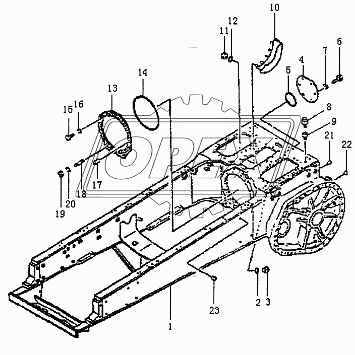 STEERING CASE AND MAIN FRAME PD320Y PD320Y-1