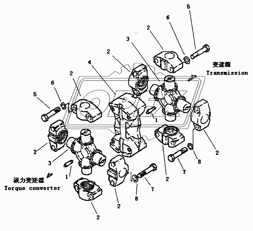 UNIVERSAL JOINT PD320Y-1 PD320Y-2