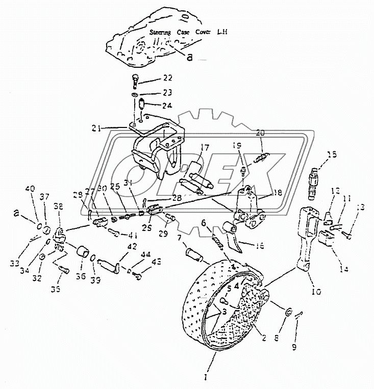 BRAKE BAND AND LINKAGE PD320Y-1 PD320Y-2