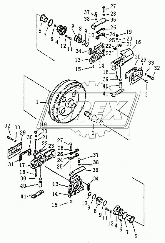 FRONT IDLER PD320Y-1 PD320Y-2