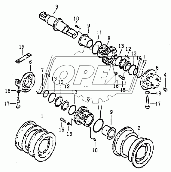 TRACK ROLLER PD320Y-1 PD320Y-2