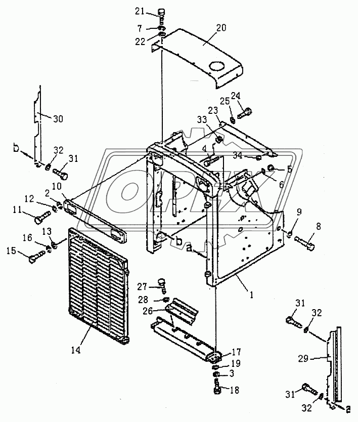 RADIATOR GUARD PD320Y-1 PD320Y-2