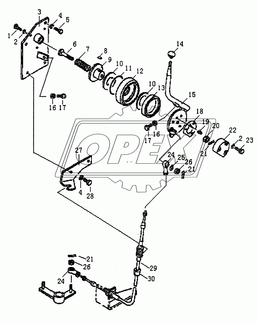 FUEL CONTROL LEVER PD320Y-1 PD320Y-2