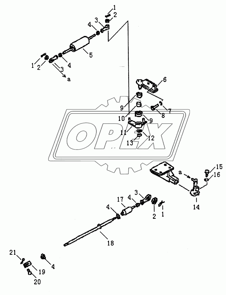 FUEL CONTROL LINKAGE PD320Y-1 PD320Y-2