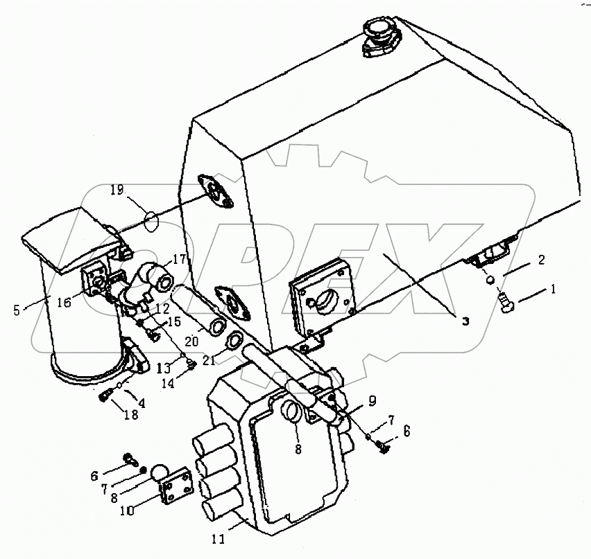 HYDRAULIC PIPING PD320Y-2