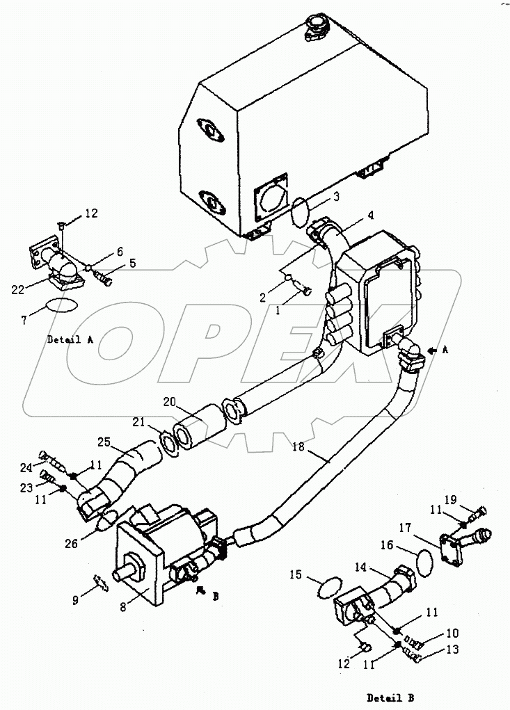 HYDRAULIC PIPING PD320Y-2