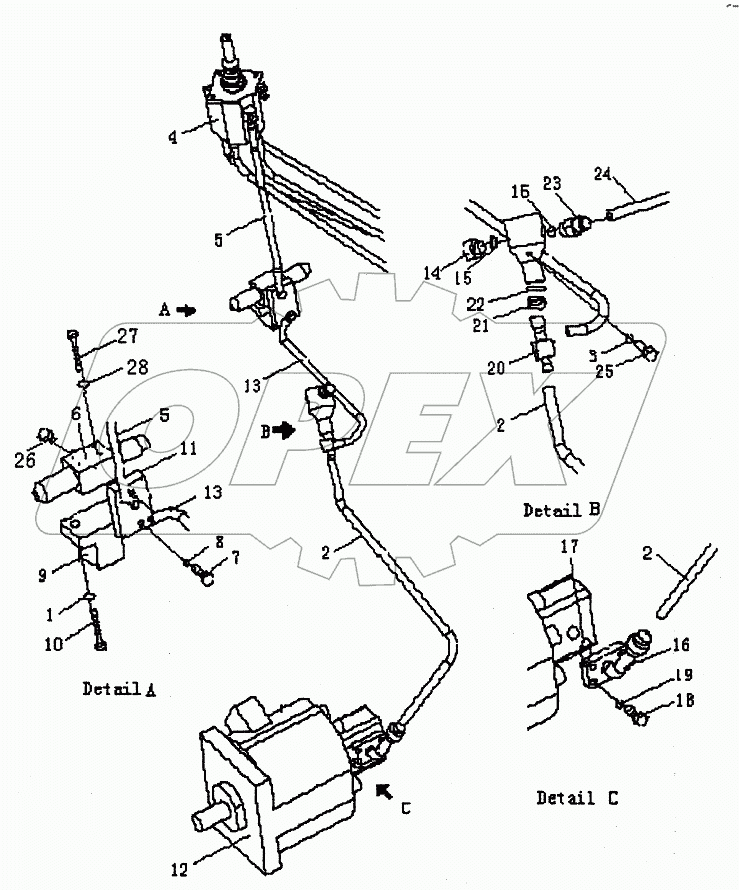 HYDRAULIC PIPING PD320Y-2