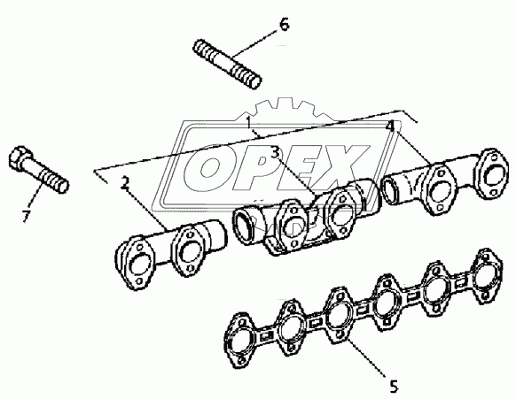 TURBOCHARGER, MANIFOLDS AND AIR CHARGE COOLER 1