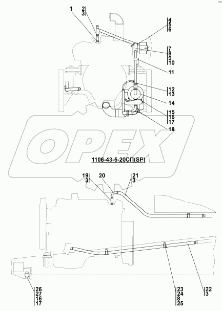 1106-43-5СП Установка системы подогрева