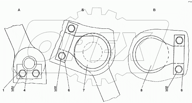 1101-51-1СП Установка прицепного устройства