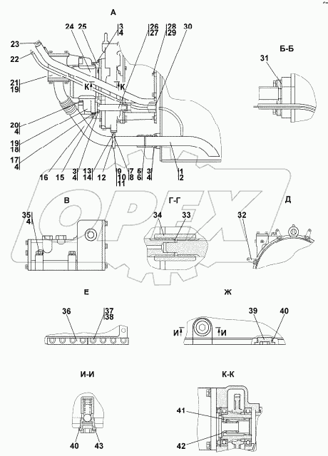 1101-16-2-07СП Установка трансмиссии