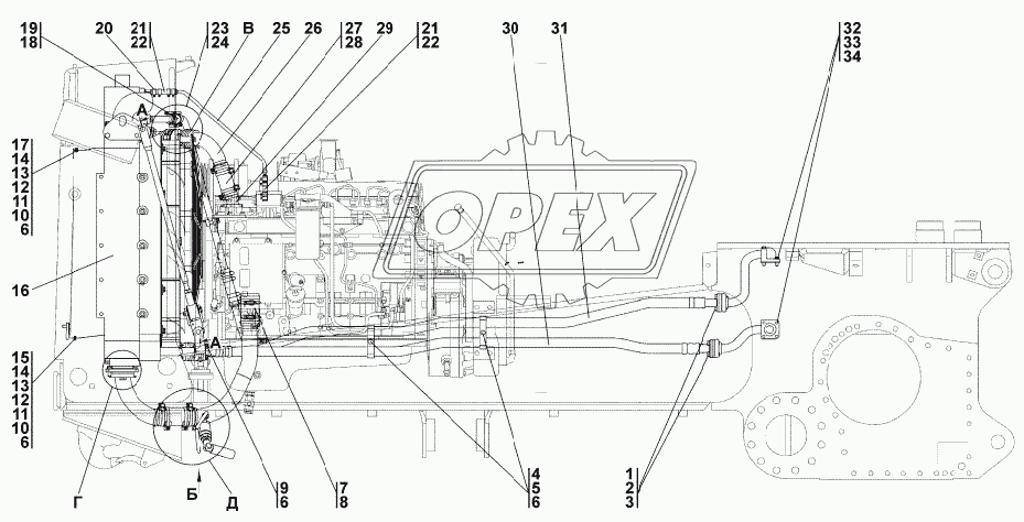 1106-60-4СП/-01СП Система охлаждения 1