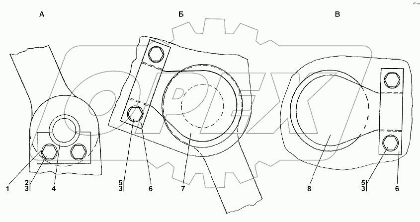 1101-51-1СП Установка прицепного устройства