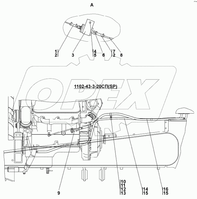 1102-43-3СП Установка системы подогрева