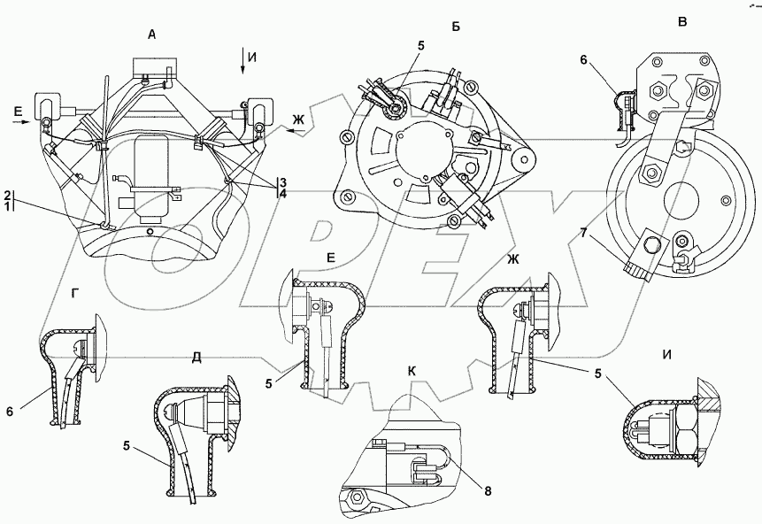 1102-10-12СП Электрооборудование двигателя