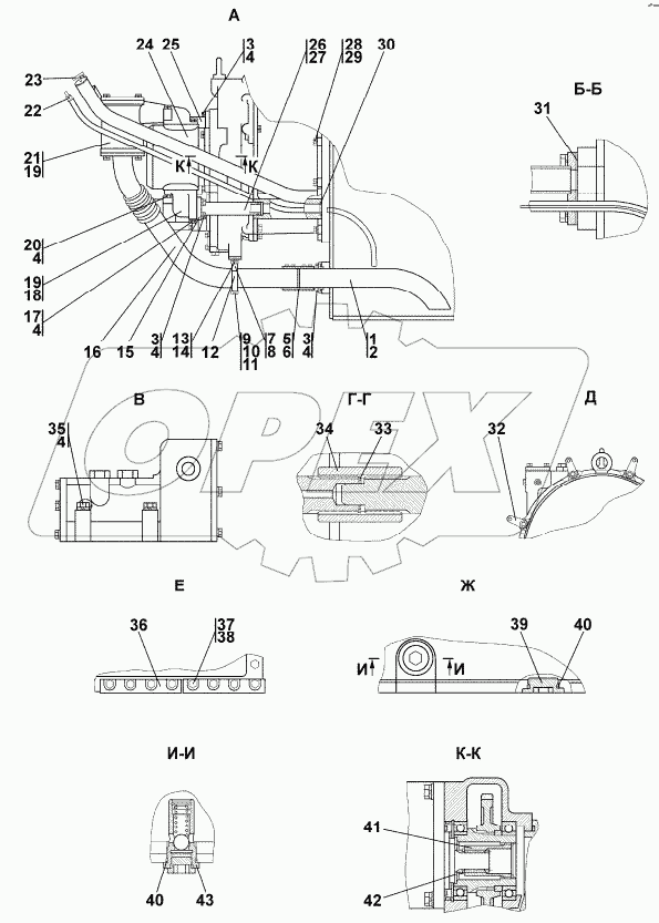 1101-16-2-03СП Установка трансмиссии