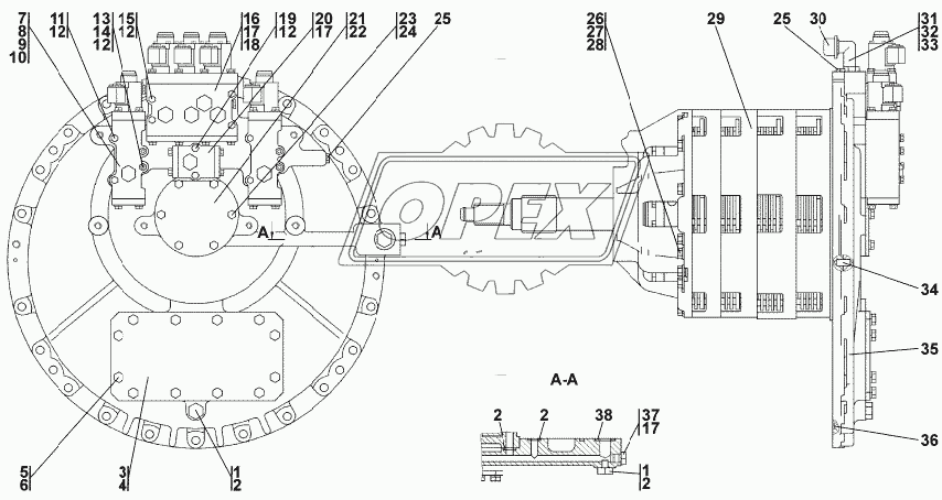 0901-12-11CП Коробка передач с системой гидроуправления