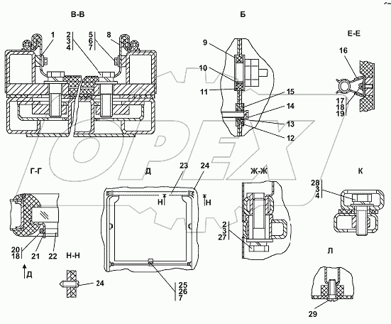 0901-111-26CП/-27СП/-28СП Кабина