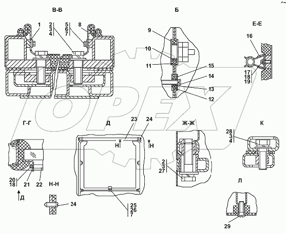 0901-111-29CП/-30СП/-31СП Кабина