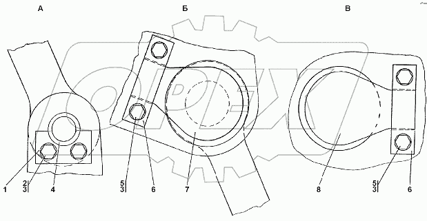 1101-51-1СП Установка прицепного устройства