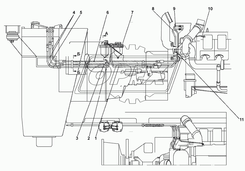 2602-25-1СП Установка топливного бака 1