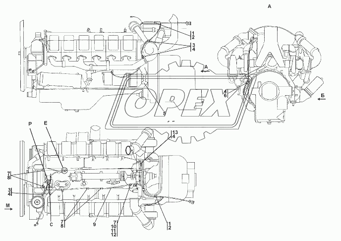 2502-10-14СП Электрооборудование двигателя 1