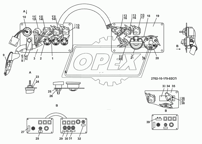 2702-10-179-02СП Щиток выключателей