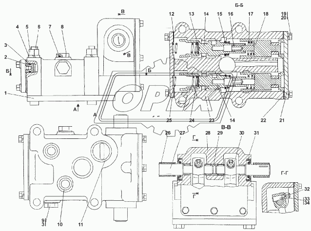 2601-15-25СП Распределитель тормозной