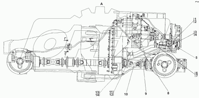 2701-16-1-01СП Установка трансмиссии