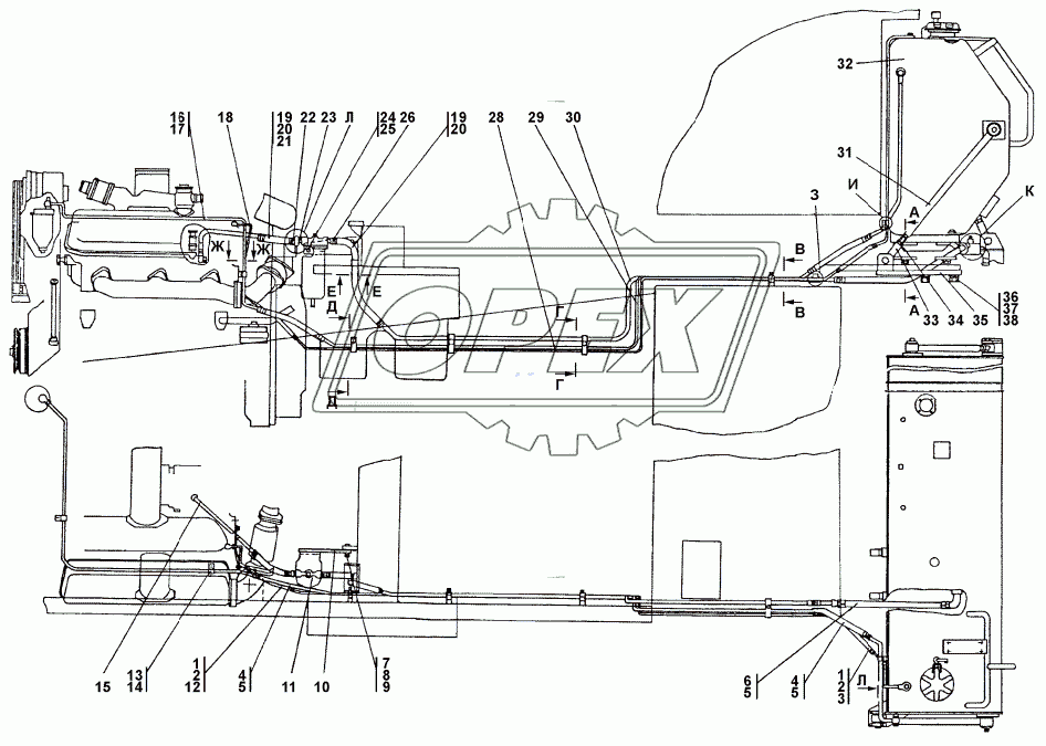 311102-25-1СП Установка бака 1